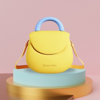 Жіноча сумка-клатч Fungoofun EVA, вологостійка, з ручкою та ремінцем, жовта