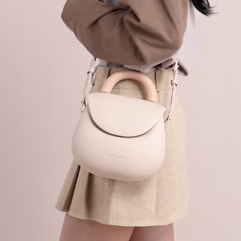 Жіноча сумка-клатч Fungoofun EVA, вологостійка, з ручкою та ремінцем, бежева