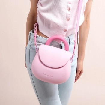 Жіноча сумка-клатч Fungoofun EVA, вологостійка, з ручкою та ремінцем, рожева