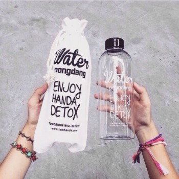 Уцінка. Пляшка для води Detox, з чохлом, 1000 мл