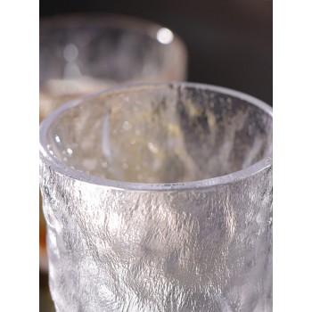 Рельефный стакан с узором Ледник Glacier, толстые стенки, 300 мл