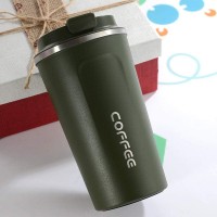 Металлическая термокружка Coffe Tumbler 500 мл - хаки