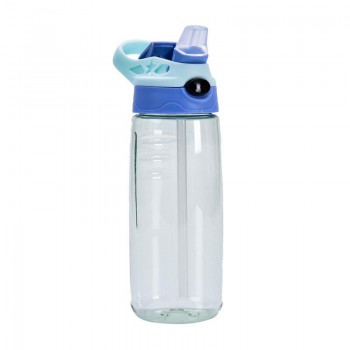 Удобная спорт бутылка для воды с трубочкой Tumbler 500 мл, голубая