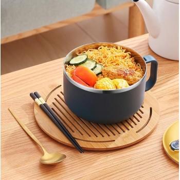 Ланч-бокс для приготовления лапши в форме чашки Noodle 900мл Синий