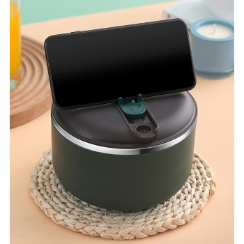 Ланч-бокс для приготовления лапши в форме чашки Noodle 900мл Темно-зеленый