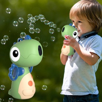 Детский генераторы мыльный пузырей Динозавр Bubble Machine Дракон, зеленый