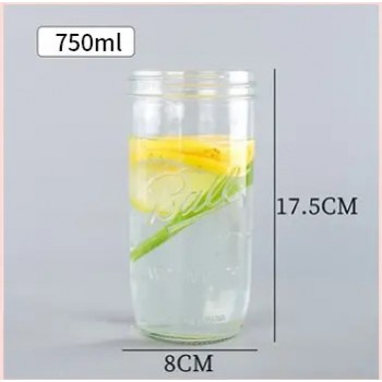 Банка Ball Mason Jars з дерев'яною кришкою та трубочкою, 750 мл