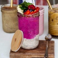 Банка Ball Mason Jars с деревянной крышкой и трубочкой, 750 мл