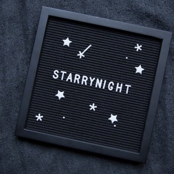 Декоративная доска для посланий All Black 30*30 см