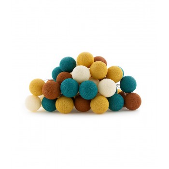 Тайська гирлянда з нитяних кульок Indian 35 шт, 5.5 м