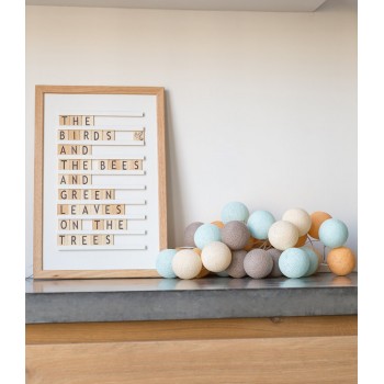 Тайська гірлянда, бавовняні кульки CBL Beach 20 шт, 3.7 м