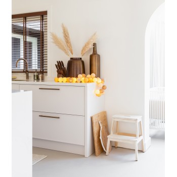 Тайська гирлянда з ниточних куль Teddy 35 шт, 5.5 м