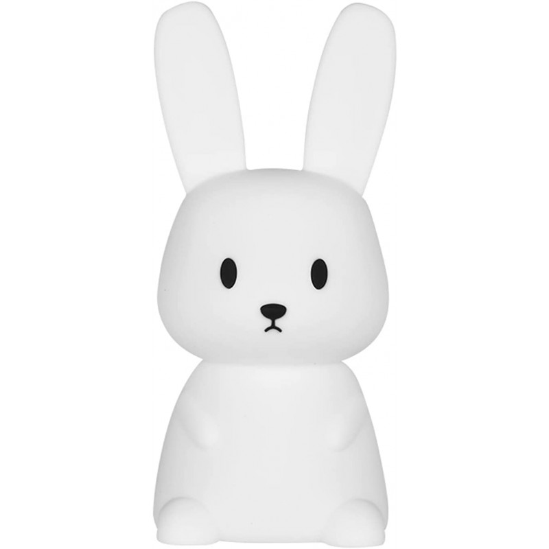 Сенсорний м'який нічник Зайчик Silicone Bunny, акумулятор 1200 мАг, 20 см