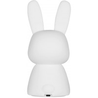 Сенсорний м'який нічник Зайчик Silicone Bunny, акумулятор 1200 мАг, 20 см