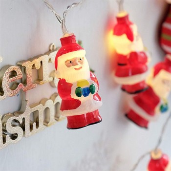 Гірлянда від батарейок Санта Клаус 3м, 20 шт