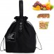 Термосумка шопер для їжі та напоїв, lunch bag Smile чорна