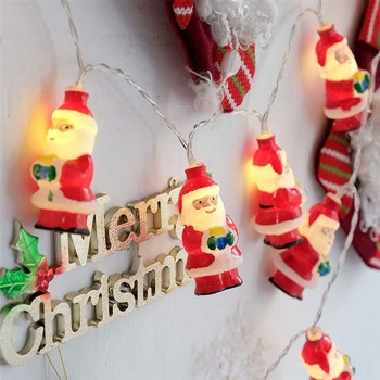 Гірлянда від батарейок Санта Клаус 3м, 20 шт