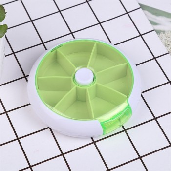 Кругла таблетниця Pill Box Салатова
