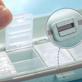Таблетниця ECO Pillbox на 7 відділень, бежева