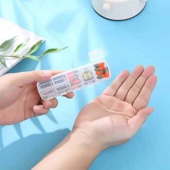 Таблетниця ECO Pillbox на 7 відділень, бежева