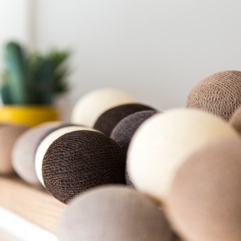 Гирлянда тайские фонарики CBL Коричневая 20 шариков, 3.7 м