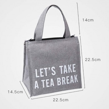 Термосумка ланч бэг Tea Break на замке, 5.5л, серая