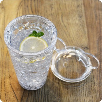 Охлаждающий стакан с трубочкой Mickey Mouse, белый