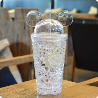 Охолоджувальний стакан із трубочкою Mickey Mouse, білий