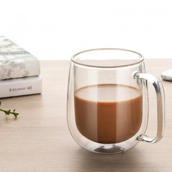 Чашка з подвійною стінкою, квадратна ручка, 250 мл