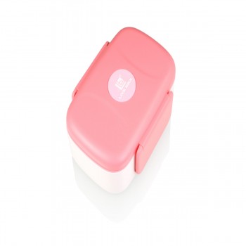  Ланч-бокс Look Back 2в1 Рожевий складаний, 1300 мл