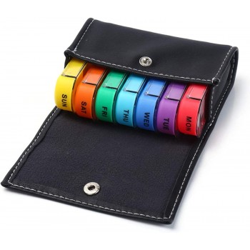 Таблетниця в чохлі зі знімними секціями на 7 днів ранок/день/вечір/ніч Slim