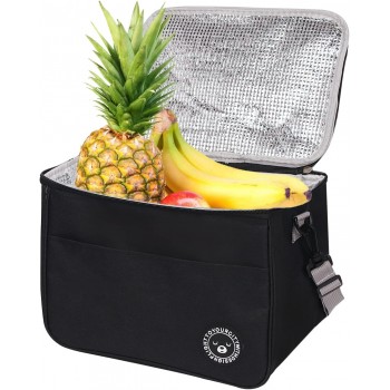 Термосумка для еды и напитков с ручкой, лачбег City 10л, черная