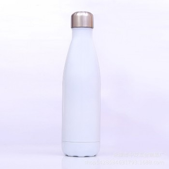 Металева термо пляшка, 500 мл, біла