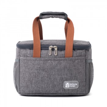 Прямоугольная термосумка/ ланч бэг для еды с собой Design 5л, серая