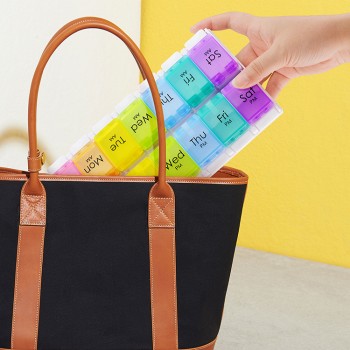 Таблетница на один день утро/вечер 14 отделений, Pill box 7days