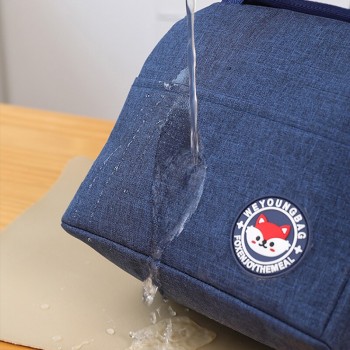  Термо сумка Lunch Bag ланч бег на замке Fox, синяя