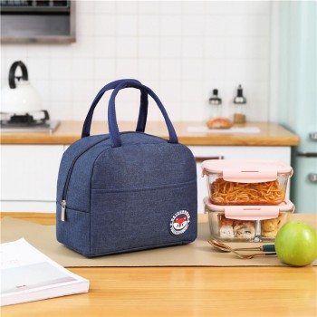  Термо сумка Lunch Bag ланч бег на замке Fox, синяя