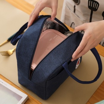  Термо сумка Lunch Bag ланч бег на замке Fox, синяя