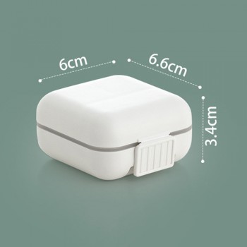 Міні органайзер для таблеток - таблетниця Double Pillbox на 5 відділень, біла