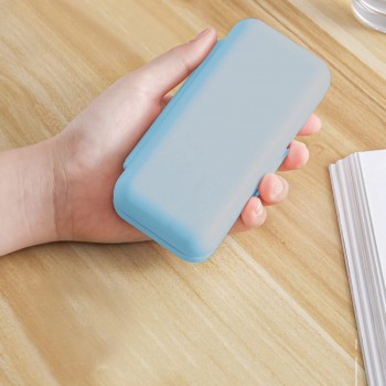 Органайзер для таблеток - таблетница Double Pillbox на 8 отделений, синяя