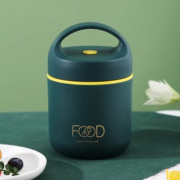 Комплект термосумка і ланч бокс - термо супниця Food 490 мл, зелений