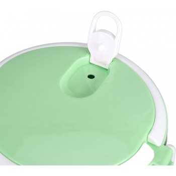 Круглый двухярусный термо ланч бокс Toff 1400 мл - зеленый