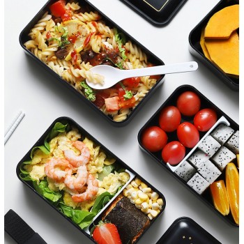 Ланч бокс bento Tasty, 1200 мл - чорний