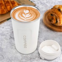 Металлическая термокружка Coffe Tumbler 500 мл - белая