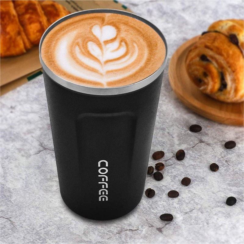 Металева термокружка Coffe Tumbler 500 мл - чорна