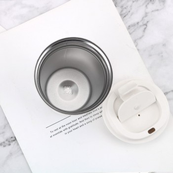 Металева термокружка Coffe Tumbler 500 мл - біла