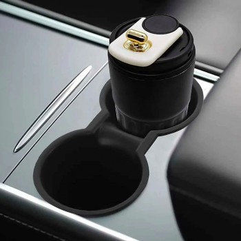 Термокружка для кофе Display Coffee 450мл с индикатором температуры и двойными стенками, черный