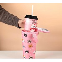Термочехол для кружек, стаканов и бутылок Cup ToGo (0.9 л) термосумка с ручкой, черная
