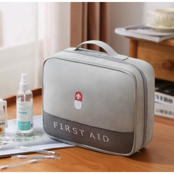 Сумка-аптечка Medical Organizer, органайзер для медикаментов и первой помощи, Серая