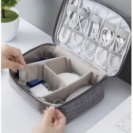 Дорожный органайзер для кабелей и электроники Cable, сумка для проводов и аксессуаров 24.5×18.5×10 см